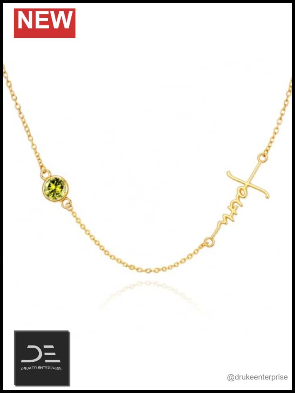 Faith Cross Necklace 14K Gold Plated Christian Pendant Choker